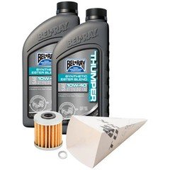 Tusk 1529860505 4-Stroke Oil Change Kit  Bel-Ray Thumper Synthetic Blend 10W-40