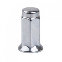 Tusk Flat Base Lug Nut 10mm x 1.25mm Thread Pitch w/14mm Head Chrome