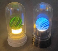 Twist-On light-up Marble Display Stand! For German, Akro Or Peltier Marbles!