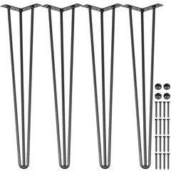 Uimoso Hairpin Table Legs 22 inch Set of 4 DIY Desk Table Legs 3 Rods Heavy Duty