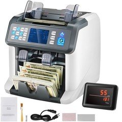 Uimoso Money Counter Machine Bill Counter with UV MG IR DD Counterfeit Detection