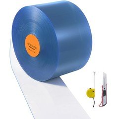 Uimoso PVC Strip Curtain Roll 50 ft x 8 in for Doorway Applications