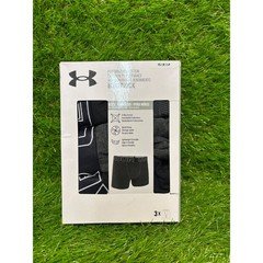 Under Armour Boys Youth YS JP CH Performance Cotton Boxer Briefs 3 Pack