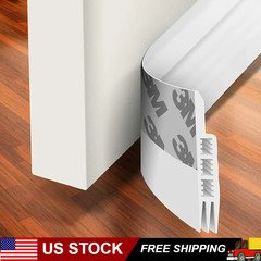 Under Door Sweep Weather Stripping Door Draft Stopper Blocker Strong Adhesive US