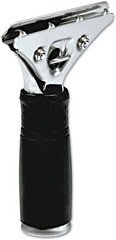Unger Pro Stainless Steel Squeegee Handle Only with Black Rubber Grip PR000