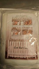 Unisex Crib Rail Covers Easy To Install By 3pcs Wrapping & Tying - Color White