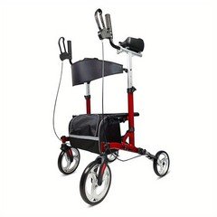 Unlicon Heavy Duty Upright Walker  Medical Aluminum Rollator for Seniors 