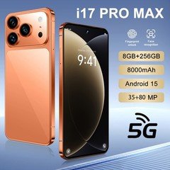 Unlocked Phone - I17 Pro Max 5G,  8GB+256GB Dual SIM Cell Phone，6.8" HD Display