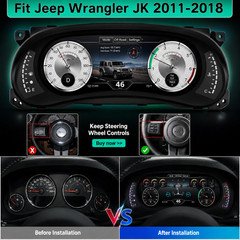 Upgrade LCD Instrument Cluster Speedometer Dash For Jeep Wrangler JK 2011-2018
