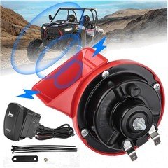 Upgraded 105DB UTV ATV Horn Kit with LED Switch - Universal 12V Compatibility