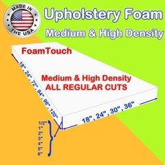 Upholstery Foam Seat Cushion Replacement Sheets variety Regular Cut by FoamTouch