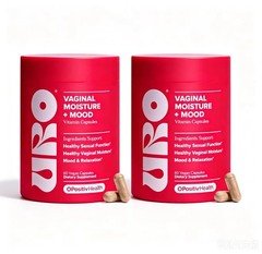 URO Vaginal Moisture & Mood,30 servings per can,Two cans