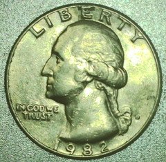 US 1982 D George Washington Quarter Circulated Ungraded Denver Mint