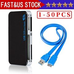 USB 3.0 Memory Card Reader Adapter 5GBPS Fit CF/TF/SD/Micro SD/XD/M2/MS Card Lot