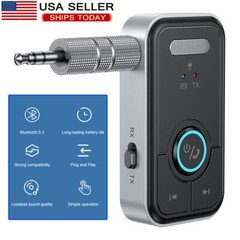 USB Wireless Bluetooth 5.3 Transmitter+Receiver for Car Music Audio Aux Adapter