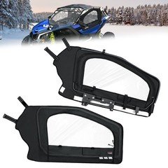 UTV Cab Enclosure Door Window with Steel Frame For  Can Am Maverick X3 2017-2026