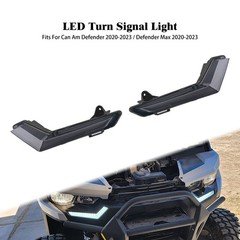 UTV Front LED Turn Signal Signature Light Smoke Lens For Can-Am Defender 2020-23