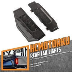UTV Rear Left & Right Tail Lights Black For Polaris Ranger 900 XP 1000 2013-2020