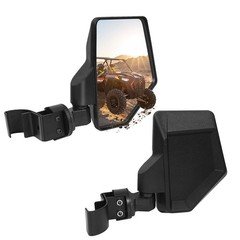 UTV Rear View Side Mirrors Set For Polaris Ranger RZR S XP Crew 570 800 900 1000