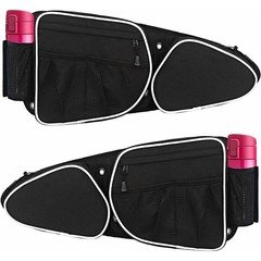 UTV Side Door Storage Bags Set - 2pcs Front Organizer for Polaris RZR XP Turbo 2