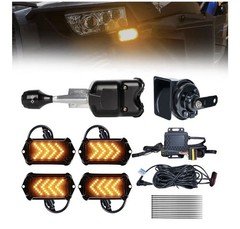 UTV Turn Signal Kit 110dB Horn Plug & Play Street Legal ATV Polaris Can-Am