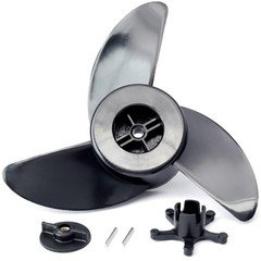 VAINELY MGA089B 3-Blade Trolling Motor Propeller Compatible with black
