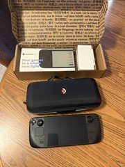 Valve Steam Deck OLED Handheld System Black w/ Carrying Case, Box, USB-C