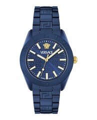Versace Mens  Blue 42mm Bracelet Fashion Watch
