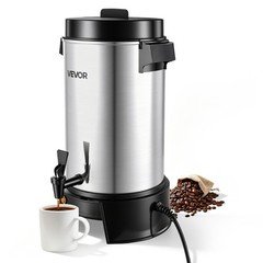 VEVOR Commercial Coffee Urn 40 Cup (203oz)Quick Brew Hot Dispenser for Catering
