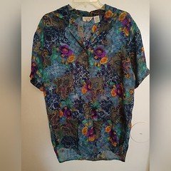 Victoria Secret Gold Label Floral Patterned Women's Sleep Wear Sz M