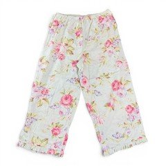 Victoria's Secret VTG Shabby Chic Floral Y2K Ruffle Pajama Pants Cottagecore M