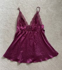 Victoria's Secret Women’s Purple Lace Trim Camisole Adjustable Straps M