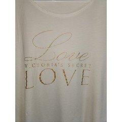 Victoria's Secret Women's sz XL Off White Short Sleeved Sleep Shirt
