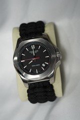 Victorinox Swiss Army I.N.O.X. Quartz 43mm Black Dial Date 200m Nylon Strap