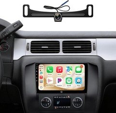 Video In-Dash Units w/GPS Suburban 07-12 Compatible 9in QLED Radio Chevy Silvera