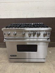 Viking VGIC53616BSS - 36" Professional Gas Range 6 Burners 5 Series Stainless