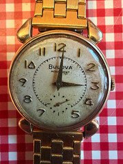 Vintage 150 Bulova Manual Wind Gold Filled Round Watch