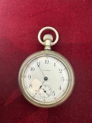 Vintage 1896 WALTHAM 18s Philadelphia Case Pocket Watch/ 7Jewels Movement/ Works