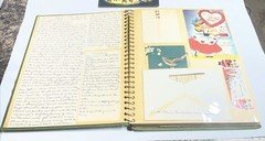Vintage 1910s-50s Greeting Card Scrapbook Christmas And  Letters Etc