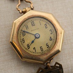 Vintage 1920s MODISH Art Deco Octagon Wind-up Analog Women's Watch for Parts