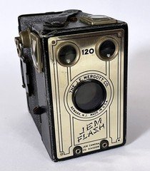 Vintage 1940s JEM Flash 120 Box Camera, Untested