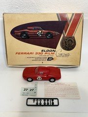 Vintage 1965 Eldon Ferrari 330 P/LM Concours Racing Car Kit 1/32 Scale Slot Car