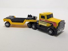 Vintage 1985 Kenworth Buddy L Construction Semi Truck and Lowboy Trailer