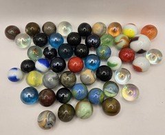 vintage 2 lbs SHOOTER marbles lot # 11 Peltier-Akro-Vitro etc. GOOD - Exc. Cond.