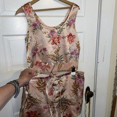 Vintage 2 piece Silky Soft Night Wear Pjamas Coquette Core