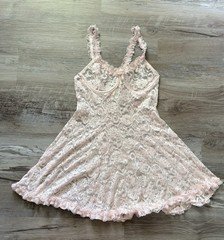 Vintage 90s Inner Most Sears Sheer Floral Lace Babydoll Nightgown