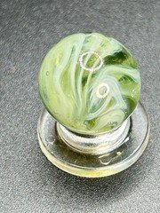 Vintage Alley Agate UV Active Calligraphy Swirl Marble 0.629”