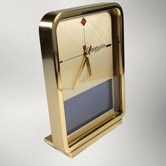 Vintage ARCO Solar Quartz Desk Clock CIB Working Original Box Manual 1980's