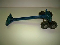 Vintage Blue Structo TOYS Log Trailer Tandem Axle Hauler 50's