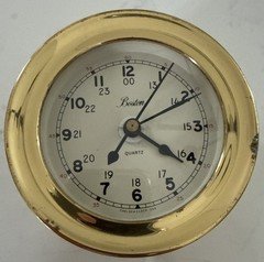 Vintage brass Boston Chelsea Clock Company ship’s bell clock ￼